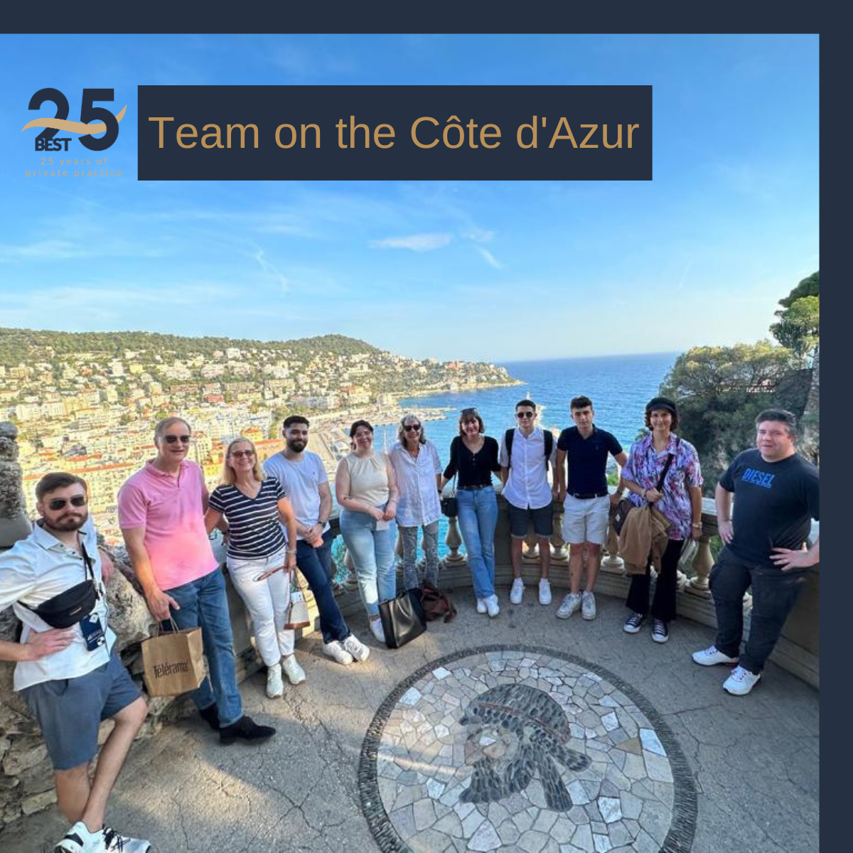 Dr. Michael Best and Team celebrate on the Côte d’Azur